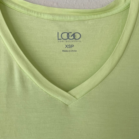 *Women's Petite Chiffon Trim Tee with Pockets | Citron - Picture 2 of 5